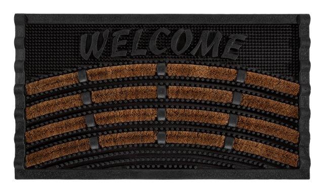 Fussmatte Welcome  schwarz kokos gummi, 40 x 70 cm von Weitere