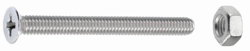 Connex Gewindeschrauben M5 x 20 mm PH 2 Senkkopf - 10 Stk. von Connex