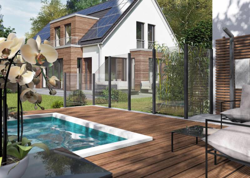 Ambiente Glaszaun Dekor 00/01 51,5 x 120 cm gehärtetes 8 mm Glas von ambiente
