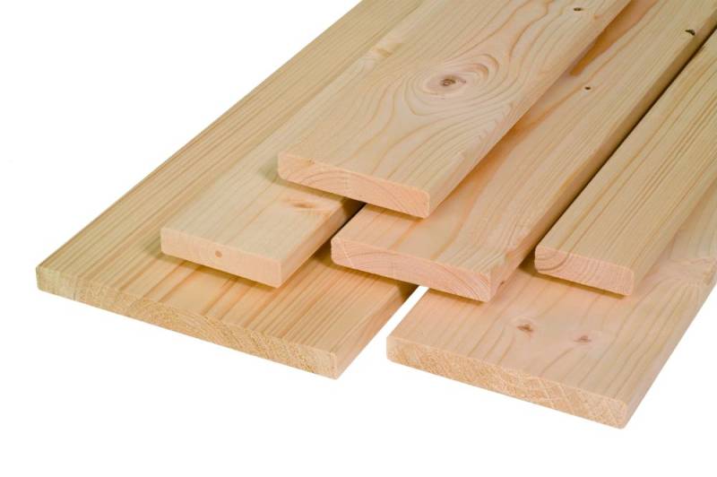 Glattkantbrett Fichte Tanne 200 x 10 cm 18 mm 4-seitig gehobelt von Weitere