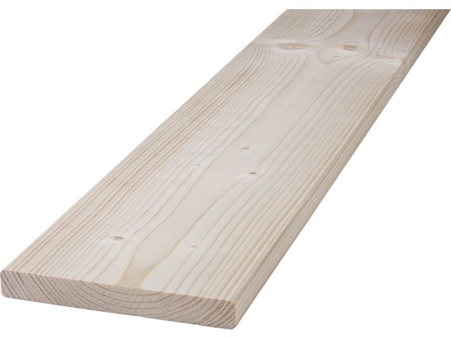 Glattkantbrett Nadelholz Kanten gefast 200 x 6 x 1,8 cm, 4-seitig gehobelt von Weitere