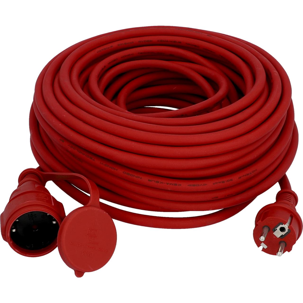 Gummi-Verlängerung Ho7RN-F3G1,5 mm², 25m, rot von Weitere