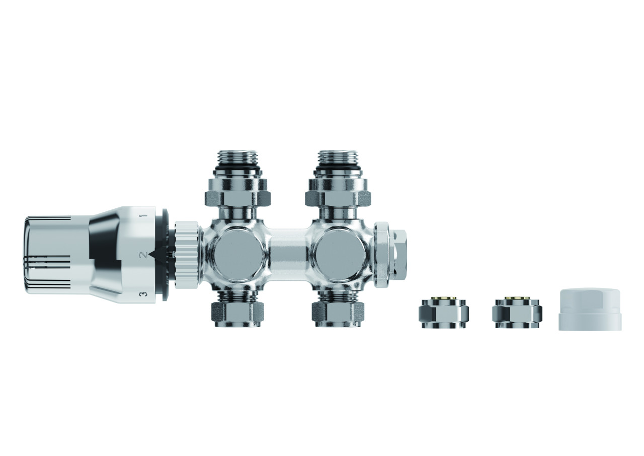 Heizkörperventilblocksatz Vario chrom Heizkörperventilblocksatz Vario chrom von Weitere