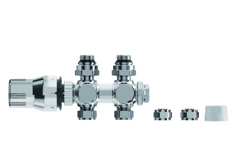 Heizkörperventilblocksatz Vario chrom Heizkörperventilblocksatz Vario chrom von Weitere