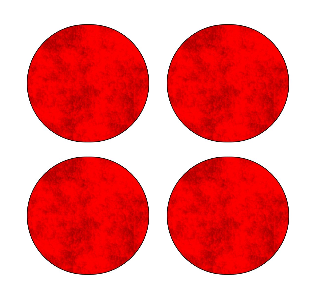 Hermann Schütz Aufkleber Dimension Holografie-Leucht-Reflektoren rot Punkte 105x105mm von Hermann Schütz