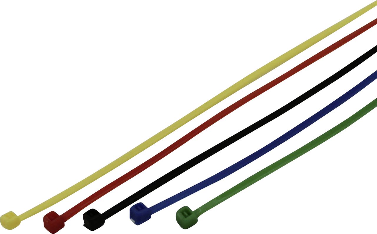 Kabelbinder-Set 2,5 x 150 mm, 50 Stück, farblich sortiert von Weitere