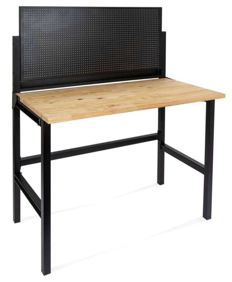 TrendLine Klappbare Werkbank mit Massivholzplatte & Lochrückwand TrendLine Klappbare Werkbank mit Massivholzplatte & Lochrückwand von TRENDLINE