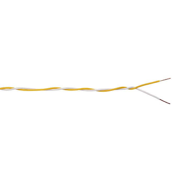 Klingeldraht YK 2 x 0,6 - 50 Meter, gelb/weiß von Weitere