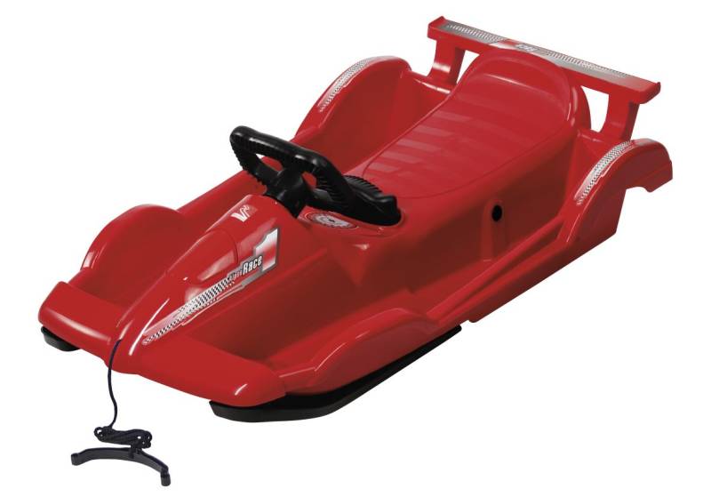 Alpen Gaudi Kunststoff Lenkbob Alpen Race 100x54x28,5 cm rot von AlpenGaudi