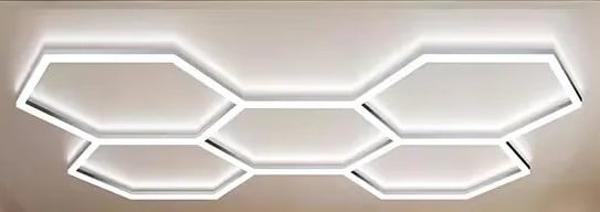 LED Deckenleuchte Premium Line Aero 247 x 171 cm kaltweiß dimmbar von Weitere