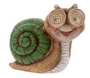 LED Dekofigur Solar Schnecke Rolling Eyes 21–26 cm warmweiß beige-grün LED Dekofigur Solar Schnecke Rolling Eyes 21–26 cm warmweiß beige-grün von Weitere