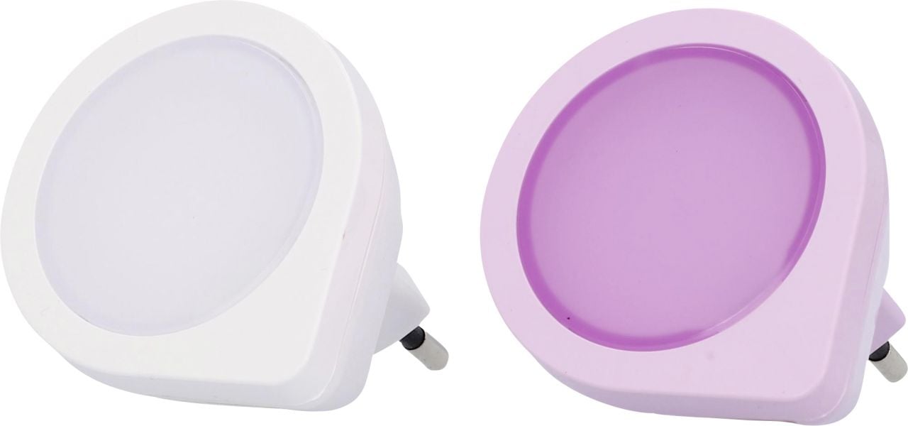 LED Nachtlicht 2er Set und Dämmerungssensor weiß, hellblau, pink LED Nachtlicht 2er Set und Dämmerungssensor weiß, hellblau, pink von Weitere