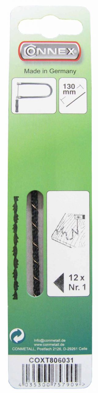 Laubsägeblatt Zarsa für Holz 12 Stück von Connex