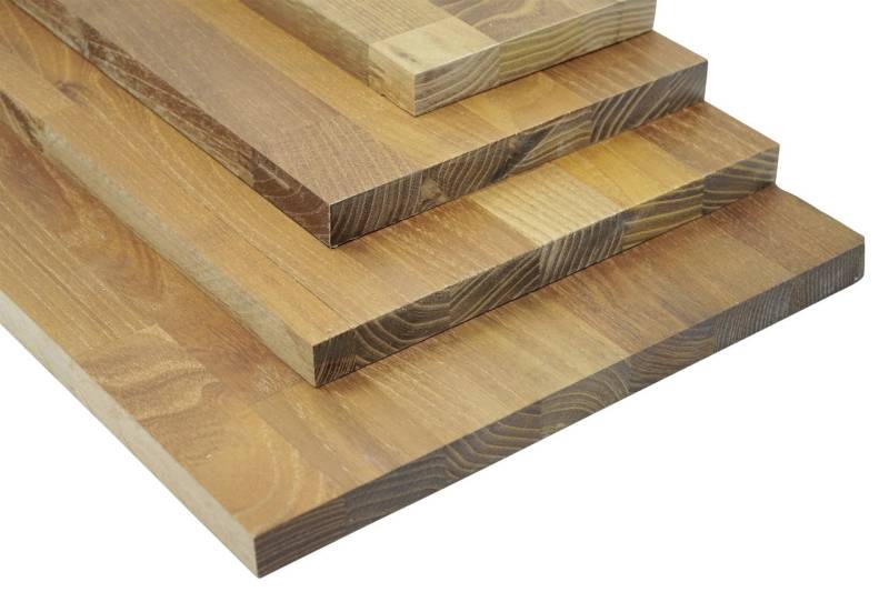 Massivholzplatte Leimholz Akazie 200 x 20 cm 18 mm geölt von Weitere