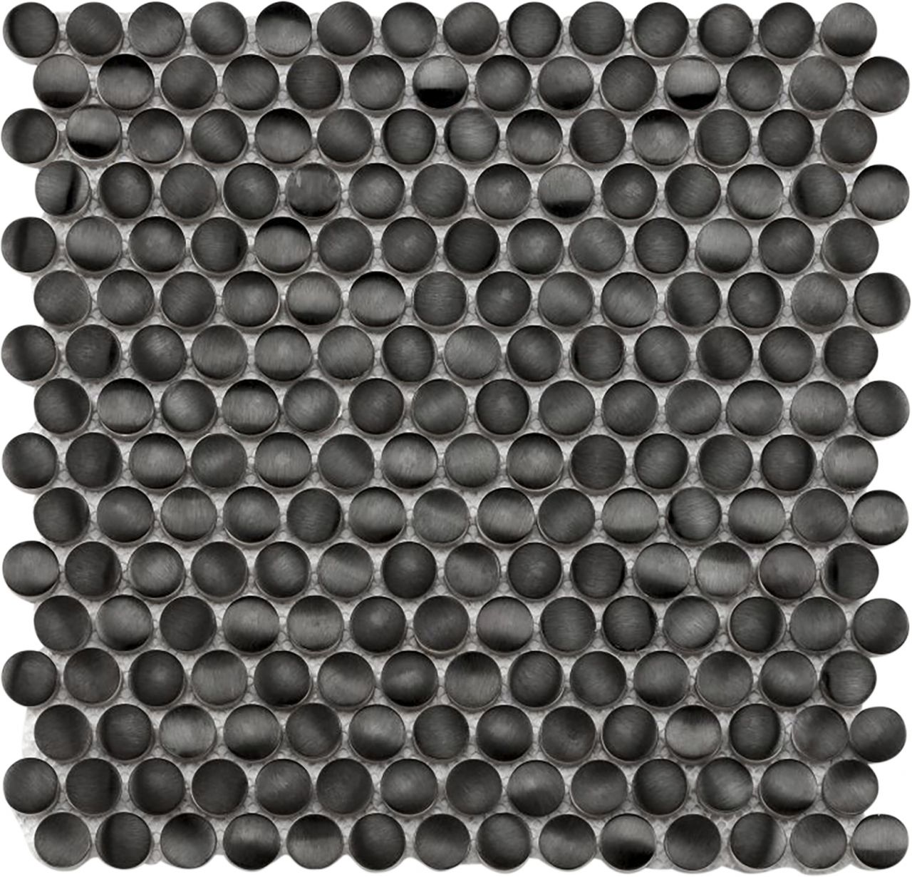 Mosaikfliese Metal Black 30 x 30 cm schwarz Steinmaß: ca. 2 cm von KNG