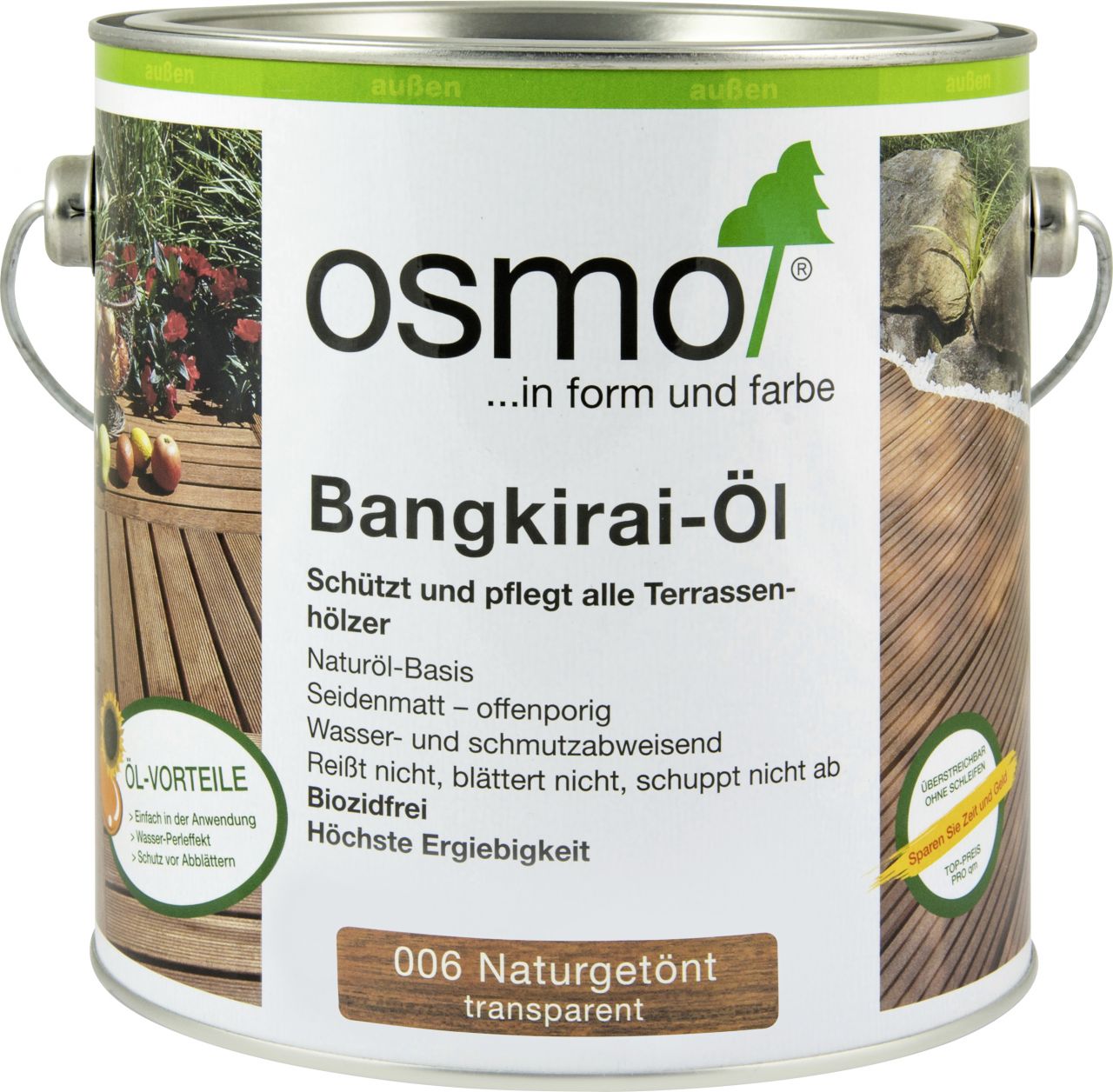 Osmo Bangkirai-Öl 2,5L naturgetönt von Weitere