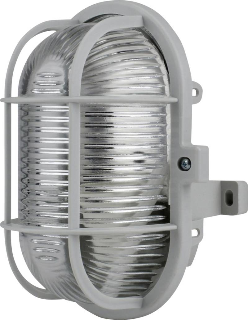 Ovalleuchte 60 Watt PVC-Korb grau von Weitere