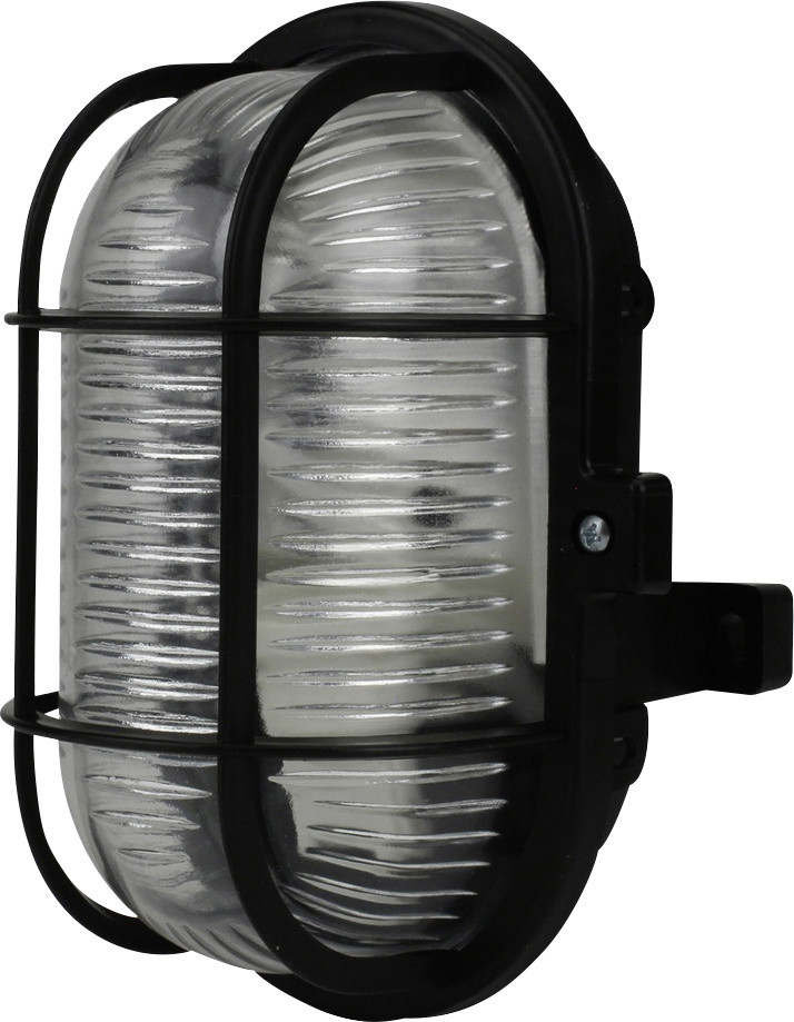 Ovalleuchte 60 Watt PVC-Korb schwarz von Weitere