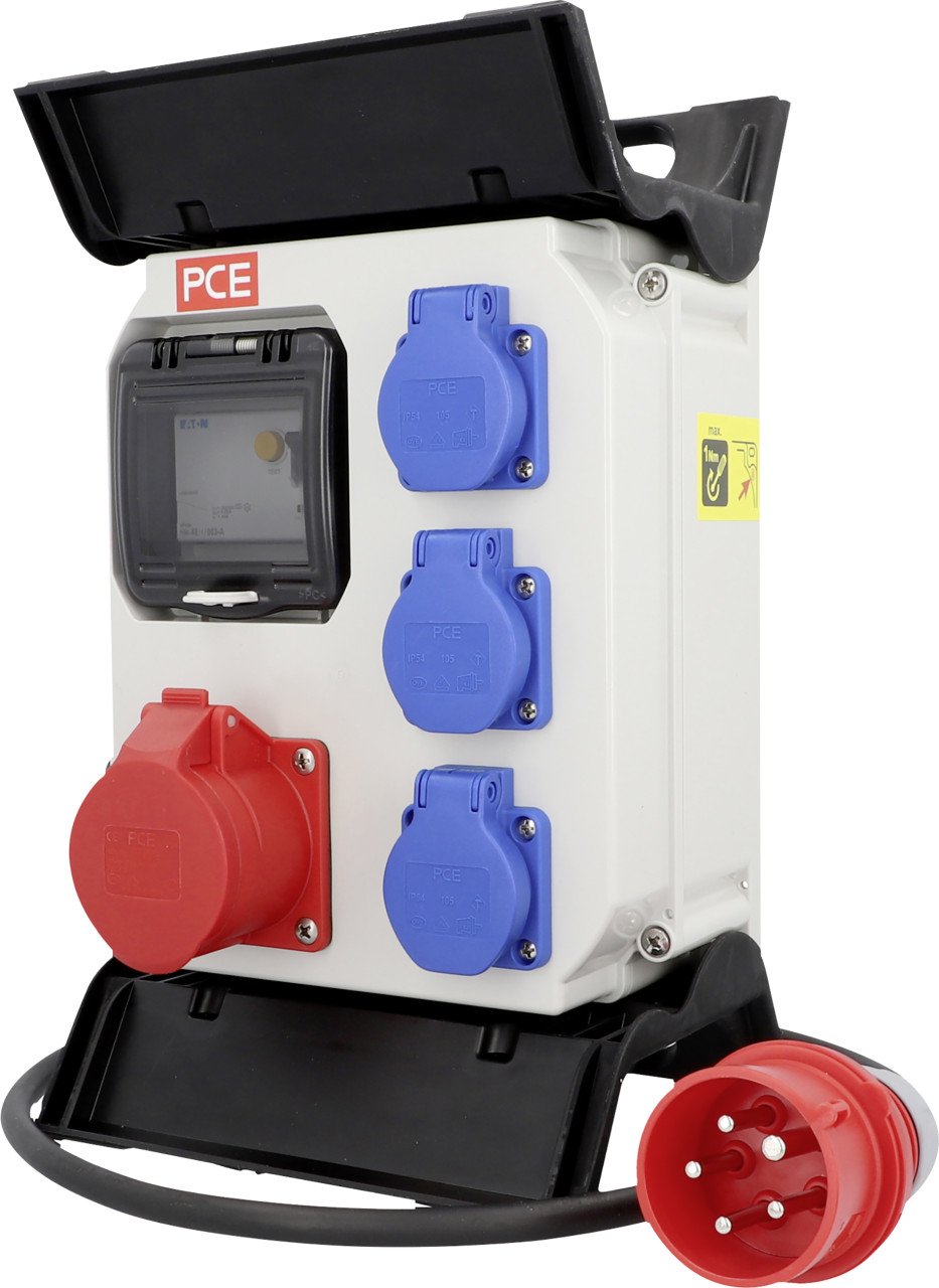 PCE CEE-Mobil-Verteiler 1xCEE 3xSchutzkontakt 2m PCE CEE-Mobil-Verteiler 1xCEE 3xSchutzkontakt 2m von Weitere