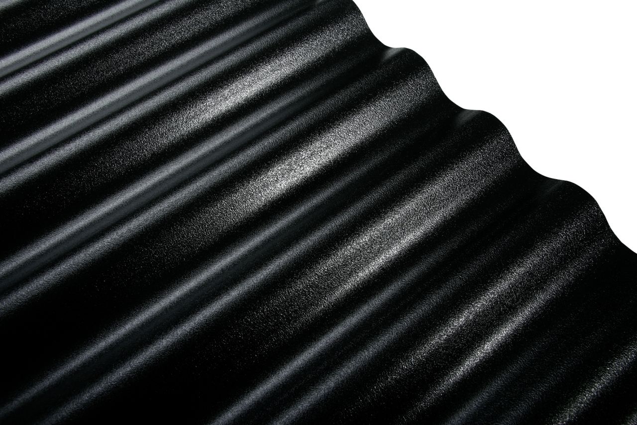 PVC-Wellplatte 76/18 200 x 90 cm 1,2 mm schwarz von Weitere