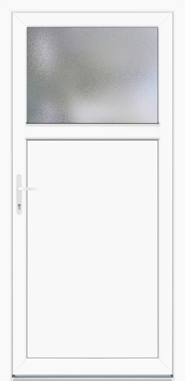 Panto Nebeneingangstür Kunststoff K504-88 88 x 198 cm DIN links weiß von Panto