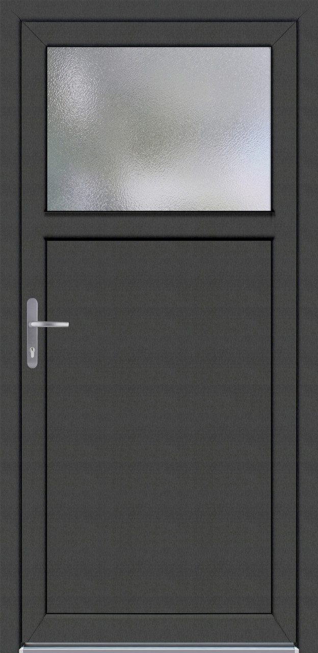 Panto Nebeneingangstür Kunststoff K504 98 x 198 cm DIN links weiß/anthrazit von Panto
