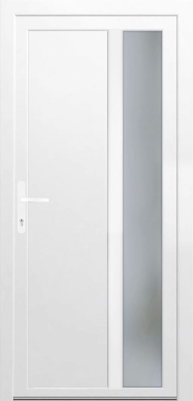 Panto Nebeneingangstür Kunststoff K511 98 x 198 cm DIN links weiß von Panto