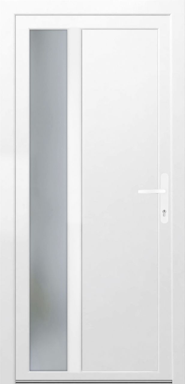 Panto Nebeneingangstür Kunststoff K511 98 x 198 cm DIN rechts weiß von Panto