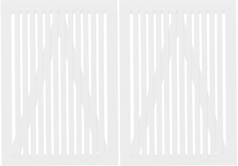 Plus Doppeltor Sendai 200 x 140 cm RAL 9010 Weiß Plus Doppeltor Sendai 200 x 140 cm RAL 9010 Weiß von Plus