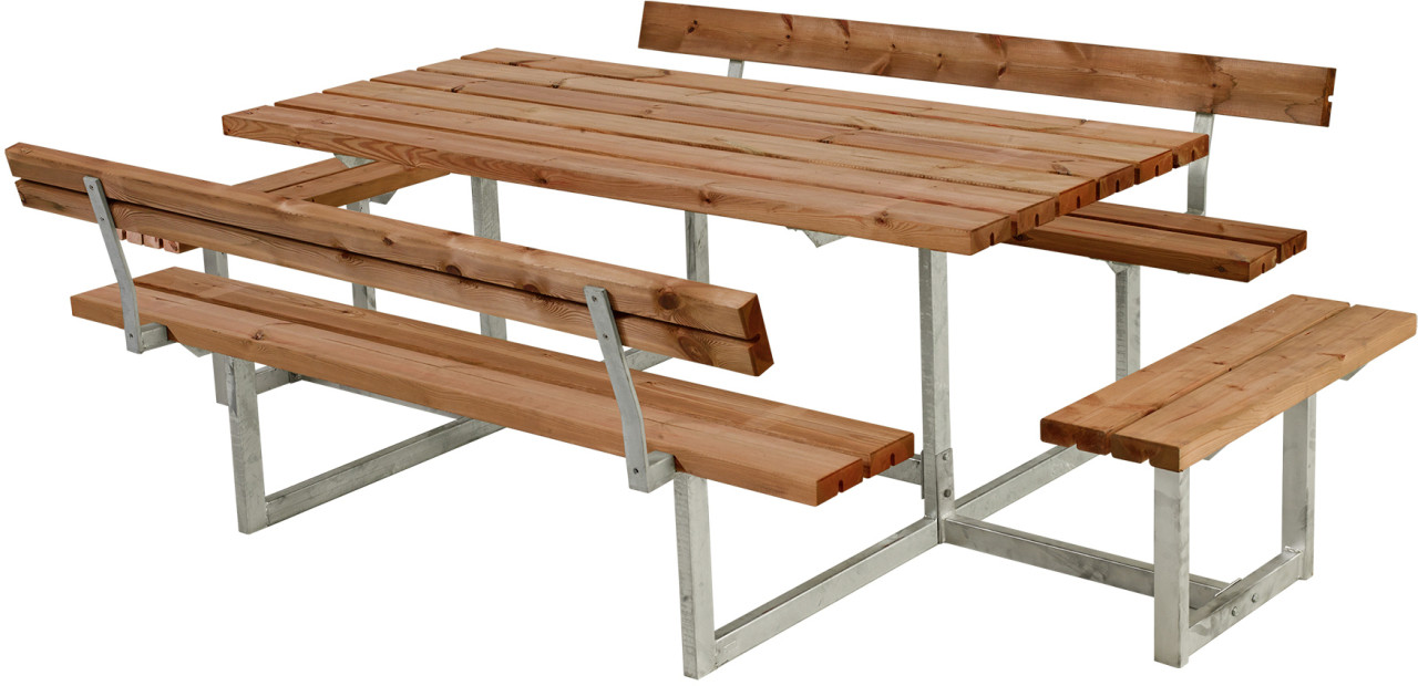 Plus Kombimöbel Basic Anbau und 2 Rückenlehnen RAL 1006 Teak von Plus