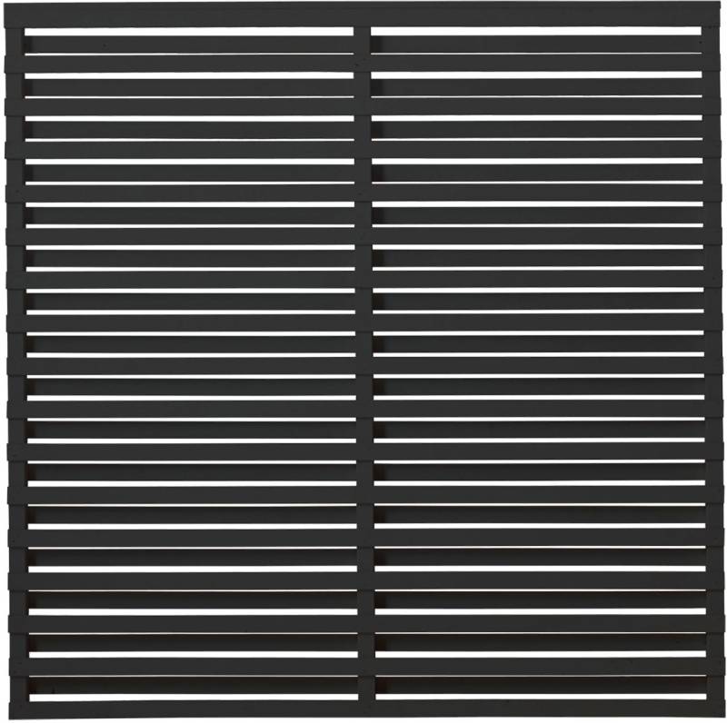 Plus Zaun Osaka 180 x 180 cm RAL 9005 Schwarz von Plus