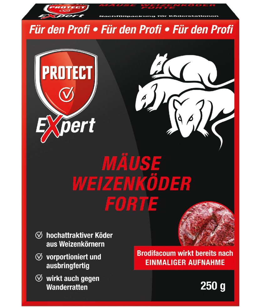 Protect Expert Mäuse Weizenköder Forte 250 g Protect Expert Mäuse Weizenköder Forte 250 g von Weitere