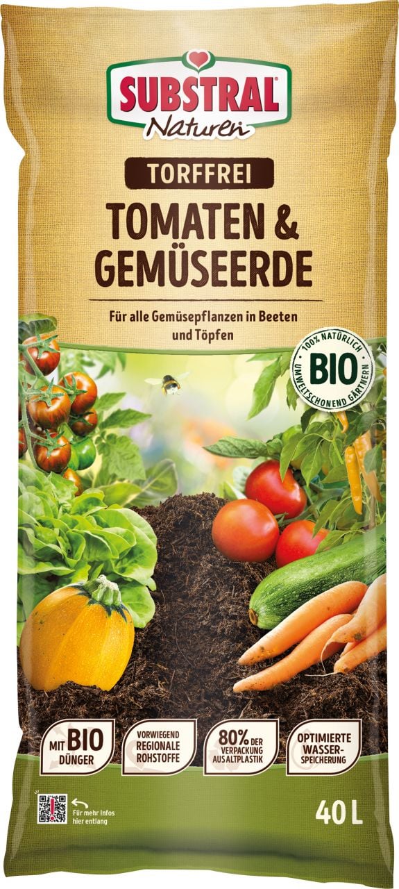 Substral Naturen Tomaten & Gemüseerde 40 L torffrei von Substral