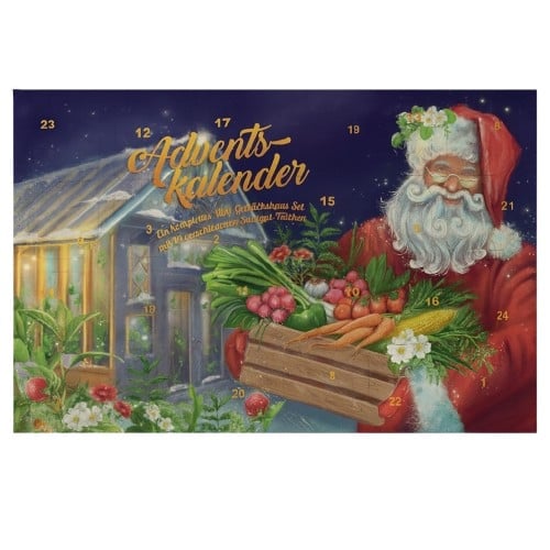 Saatgut Adventskalender Gewächshaus mit komplettem Mini Gewächshaus Set Saatgut Adventskalender Gewächshaus mit komplettem Mini Gewächshaus Set von Weitere