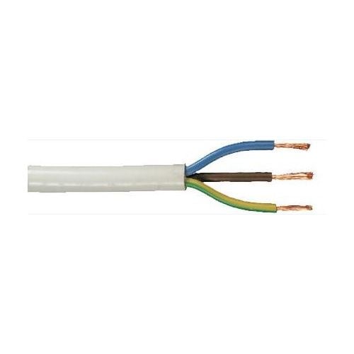 Feuchtraumleitung H03VV-F 3 x 0,75 - 25 Meter, weiß von Weitere