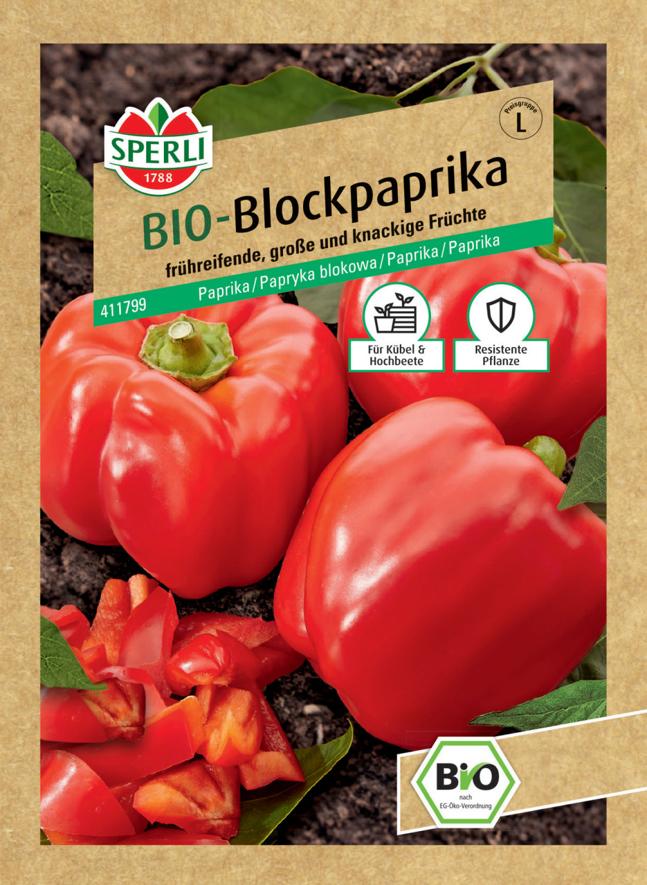 Sperli BIO Blockpaprika F1 von Sperli