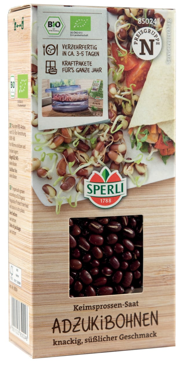 Sperli BIO Keimsprossen-Saat Adzukibohne von Sperli