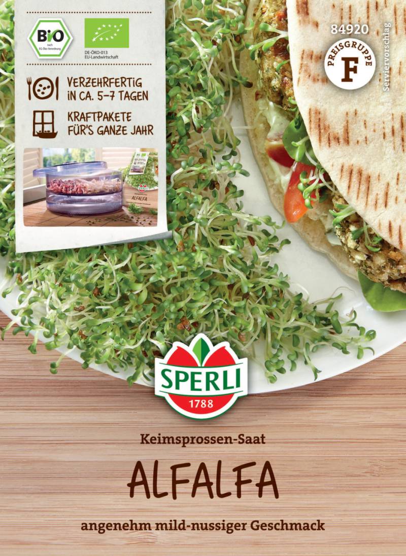 Sperli BIO Keimsprossen-Saat Alfalfa von Sperli