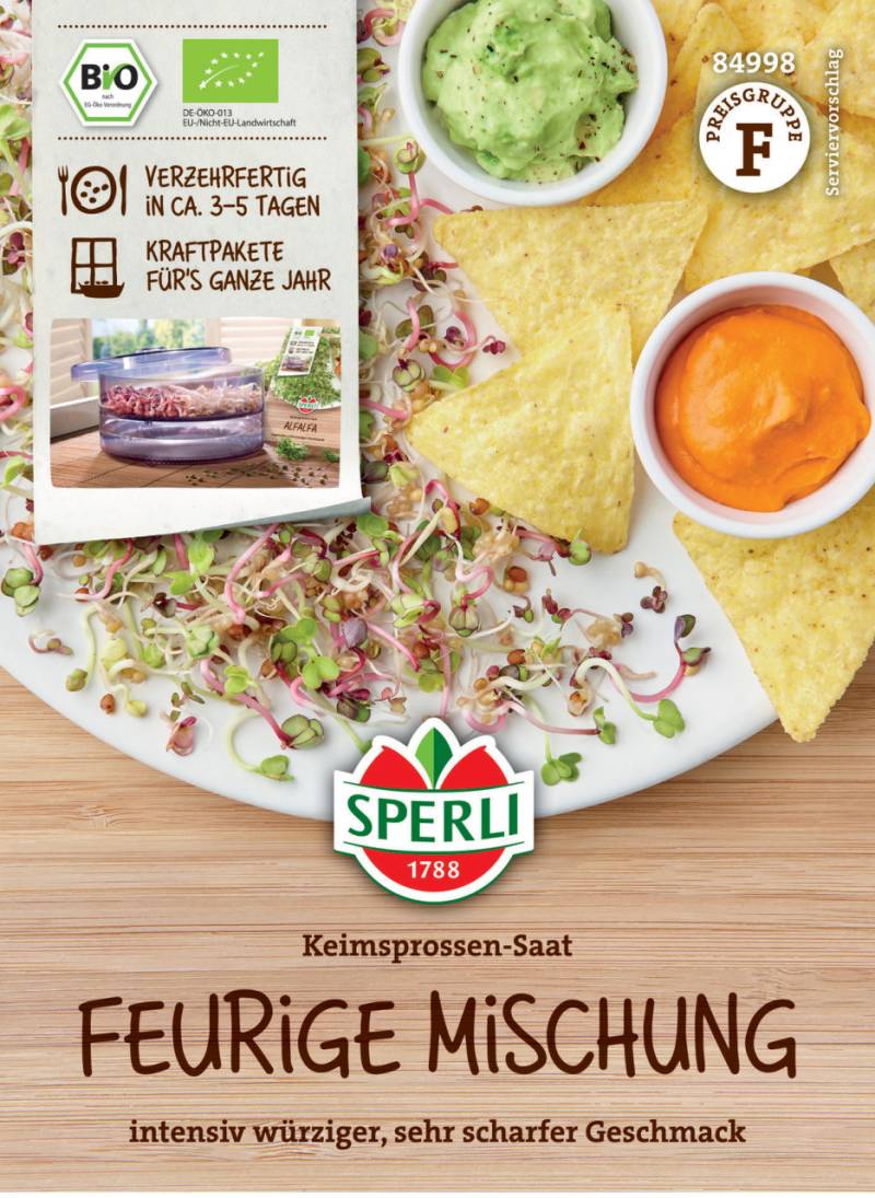 Sperli BIO Keimsprossen-Saat Feurige Mischung von Sperli