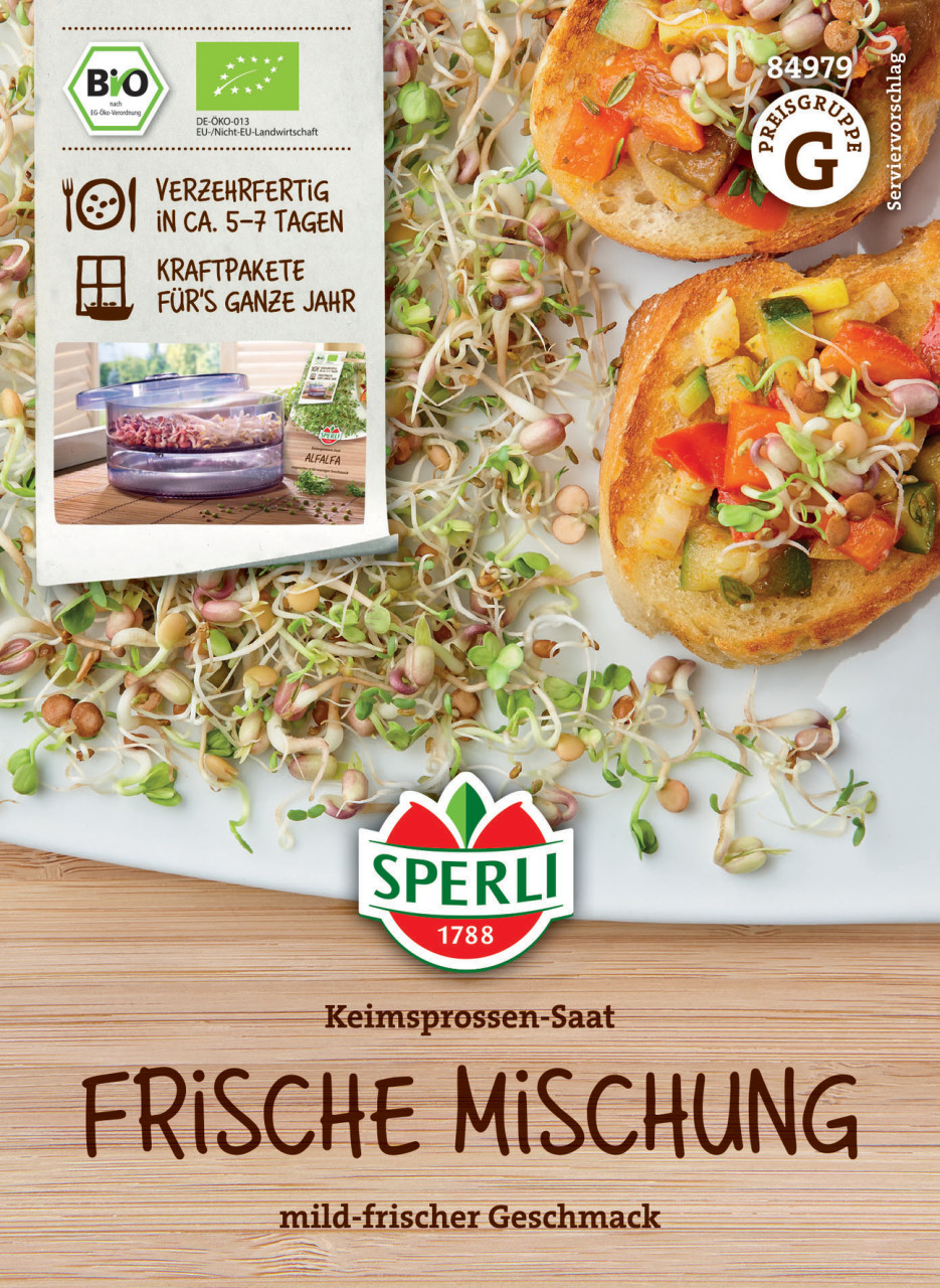 Sperli BIO Keimsprossen-Saat Frische Mischung von Sperli