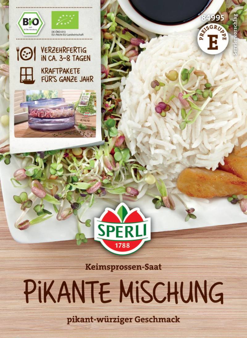 Sperli BIO Keimsprossen-Saat Pikante Mischung von Sperli