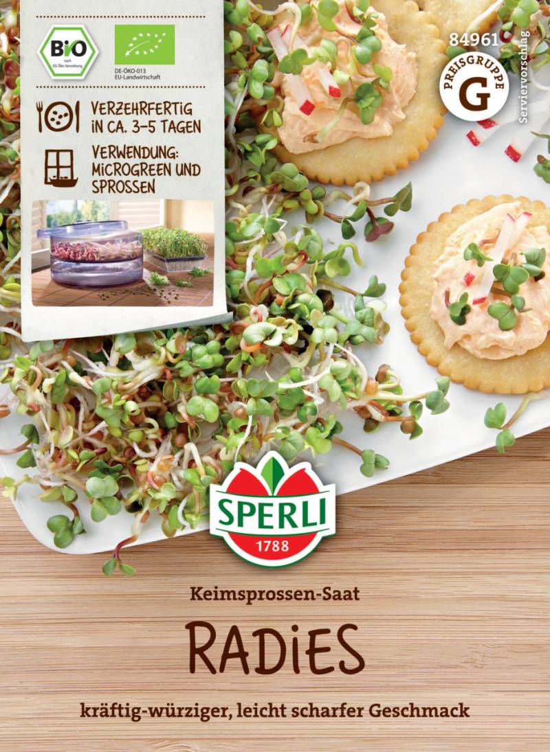 Sperli BIO Keimsprossen-Saat Radies von Sperli