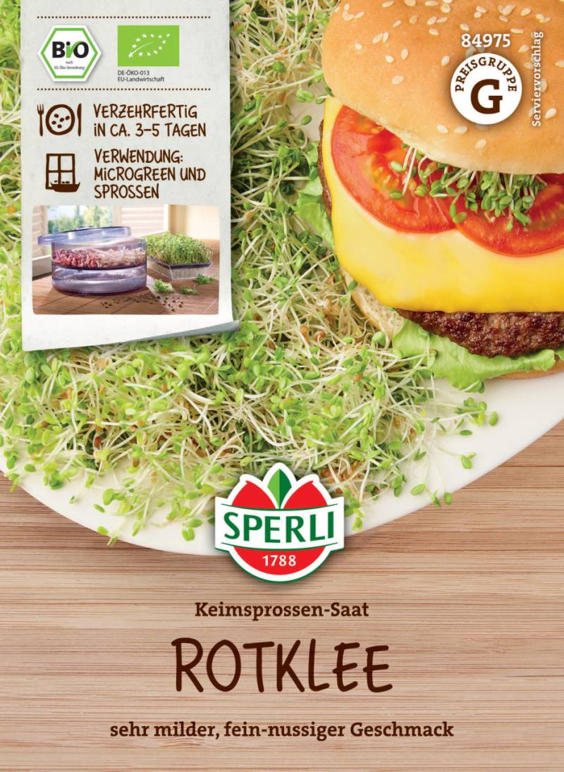 Sperli BIO Keimsprossen-Saat Rotklee von Sperli