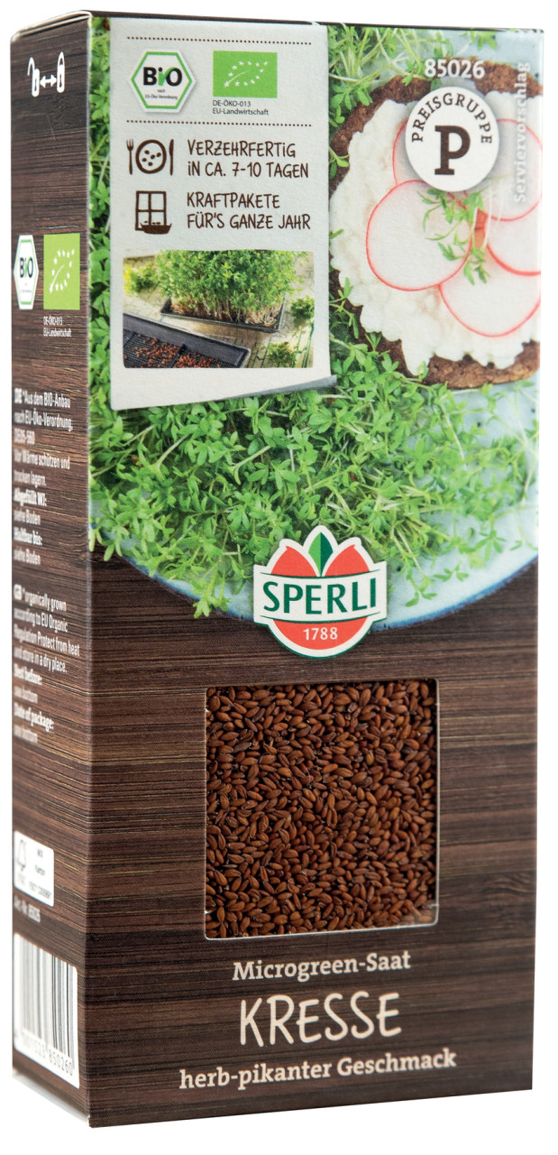 Sperli BIO Microgreen-Saat Kresse von Sperli