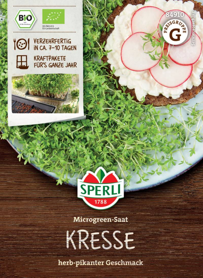 Sperli BIO Microgreen-Saat Kresse von Sperli