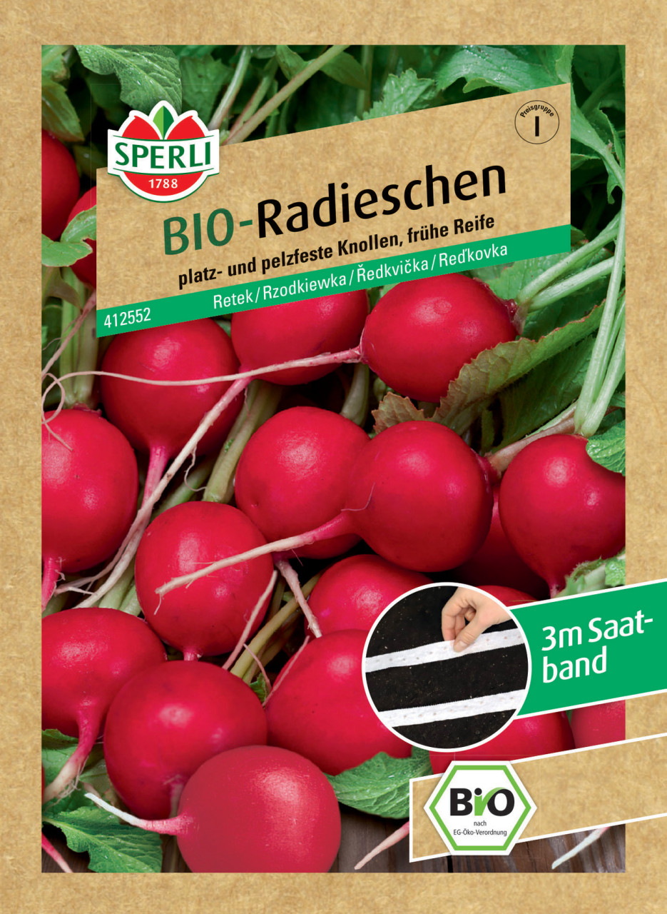 Sperli BIO Radieschen Rudolf Saatband von Sperli