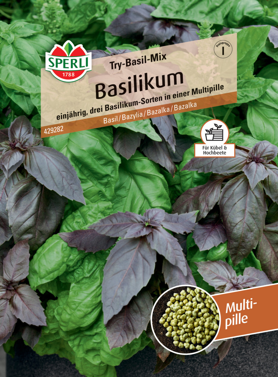 Sperli Basilikum Try-Basil-Mix Multipille von Sperli