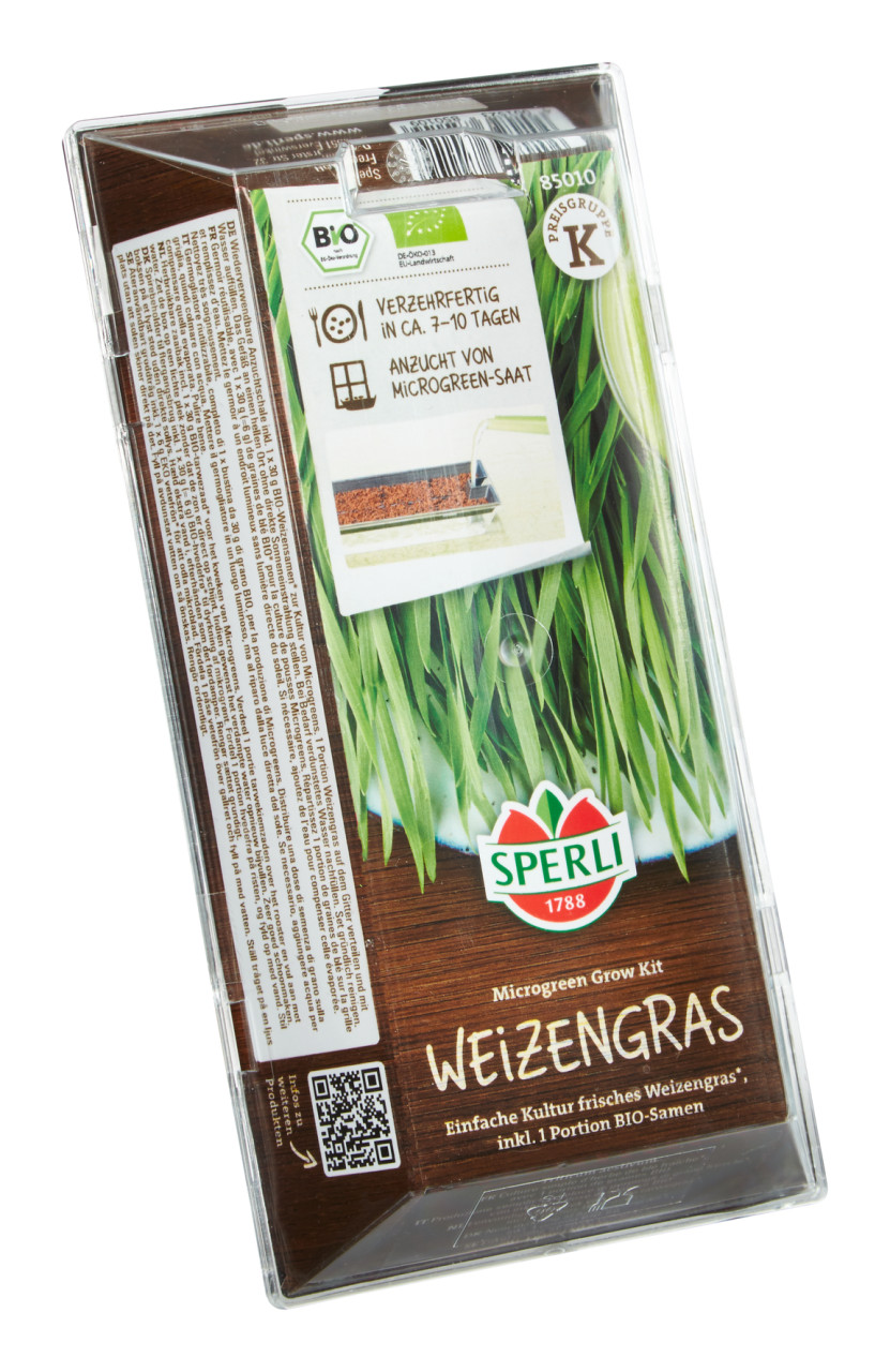 Sperli Bio Microgreen Grow Kit Anzuchtset Weizengras von Weitere