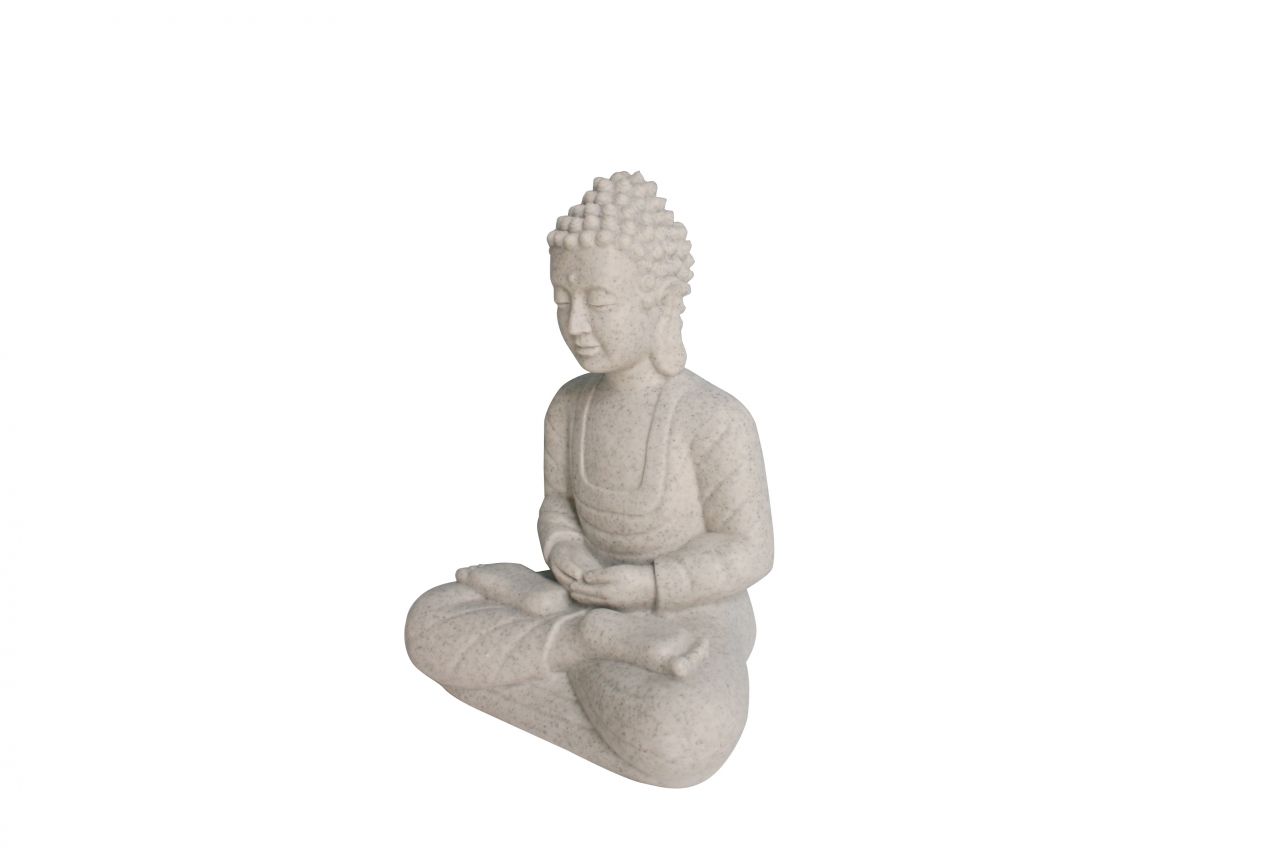 Statue Buddha 56 x 43 cm beige von Weitere