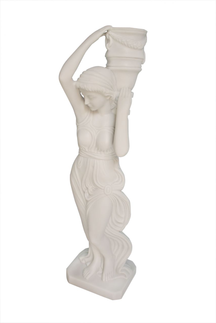 Statue Göttin 84,5 x 21,5 x 21,5 cm cremeweiß Phoebe von Weitere